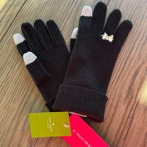 NEW Kate Spade New York ribbed gloves with tech finger